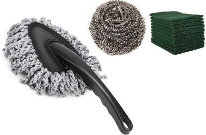NOHUNT NOHUNT Dishwashing, Kitchen Sponge|Super Soft Microfiber Car Dash Duster Brush for Car Cleaning Home Kitchen,Super Soft Microfiber Small Car Dash Duster Brush for Car Cleaning Home Kitchen Computer Cleaning Brush Dusting Tool Duster, Scrub Pad - Flipkart Deal
