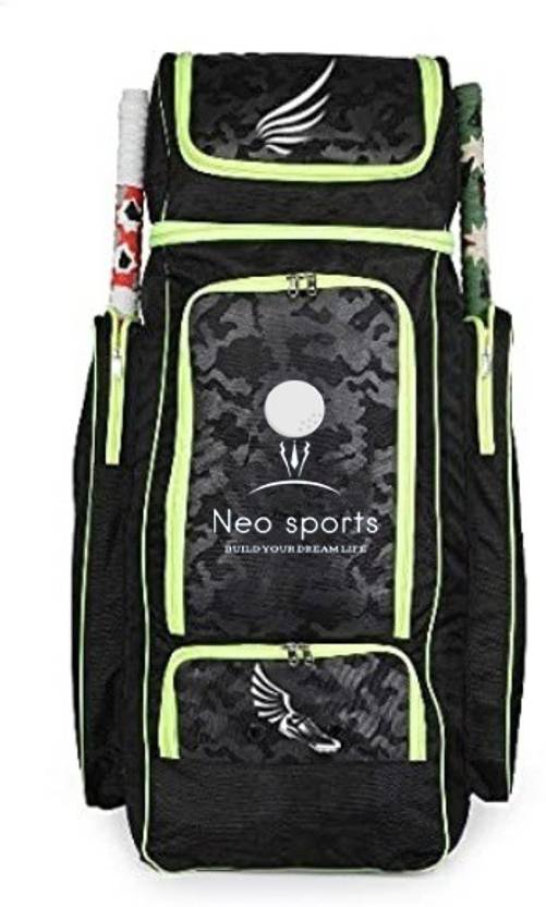 Neo Sports Cricket kit bag { Black & Parrot green } (Kit Bag) Buy Neo