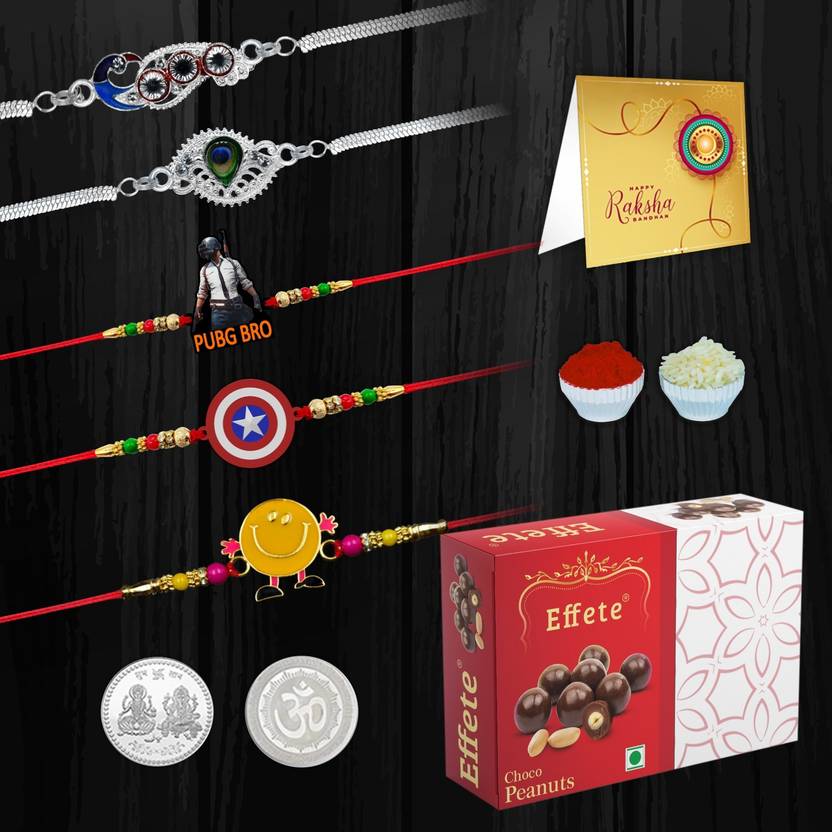 Effete Designer Rakhi For Rakshabandhan Rakhi Set With Chocolate Box