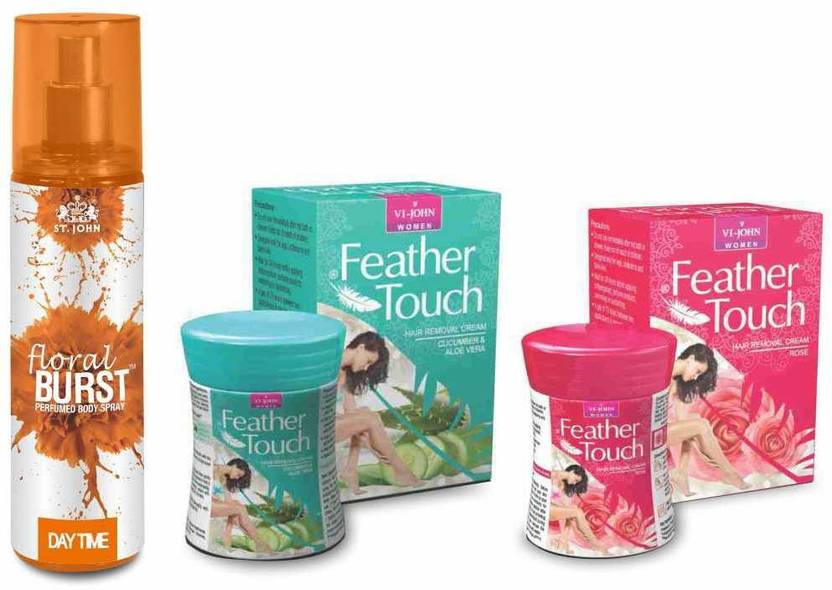 VIJOHN Feather Touch Women Hair Removal Cream Aleovera Cucumber (40 gm