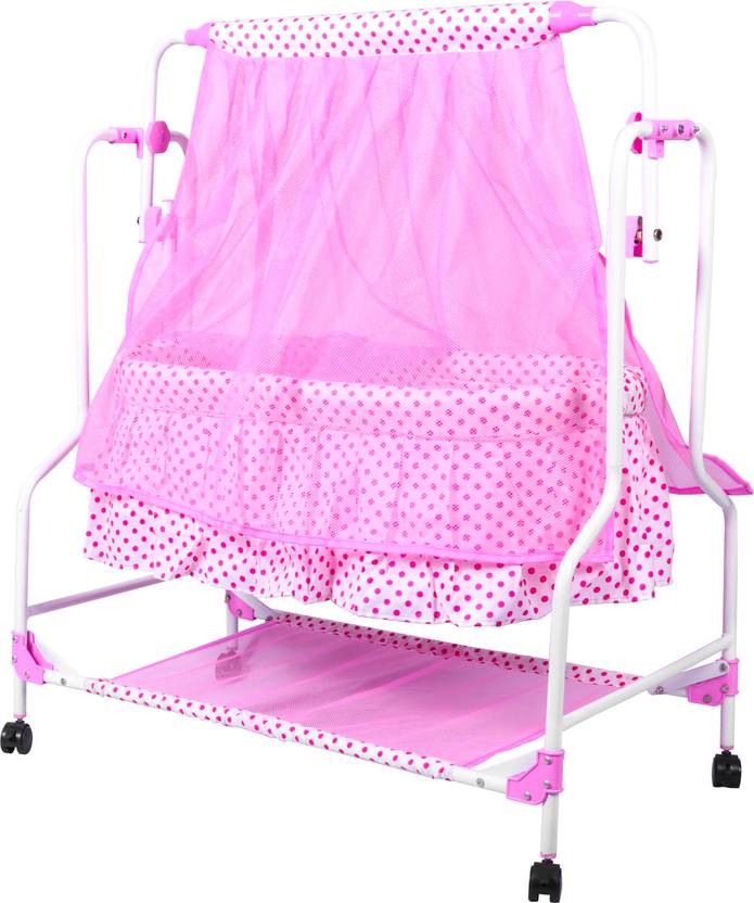 Fun Baby Swing Cradle with Mosquito Protection Net and Baby Pillow