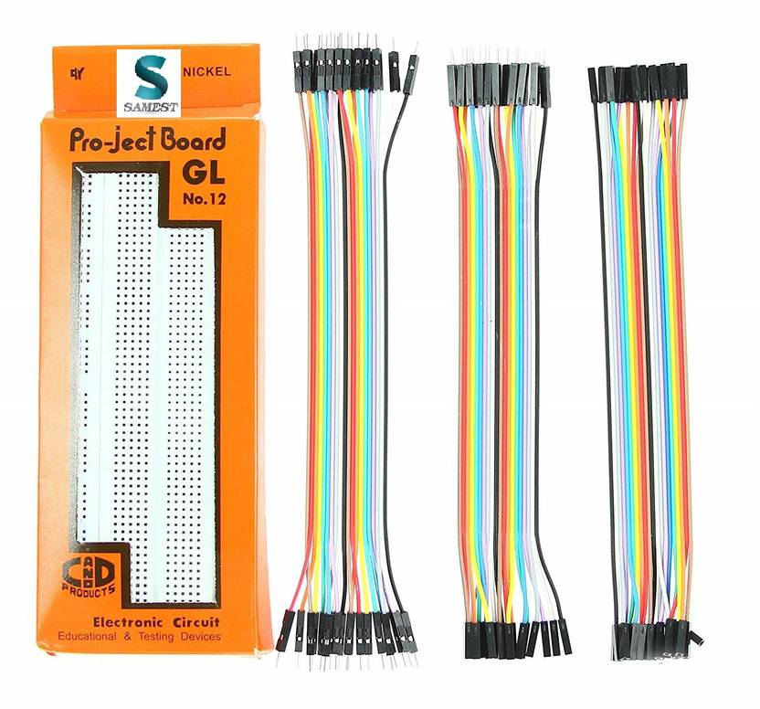 samest KIT0010 Breadboard + 60 Pieces Jumper Wires Set Electronic