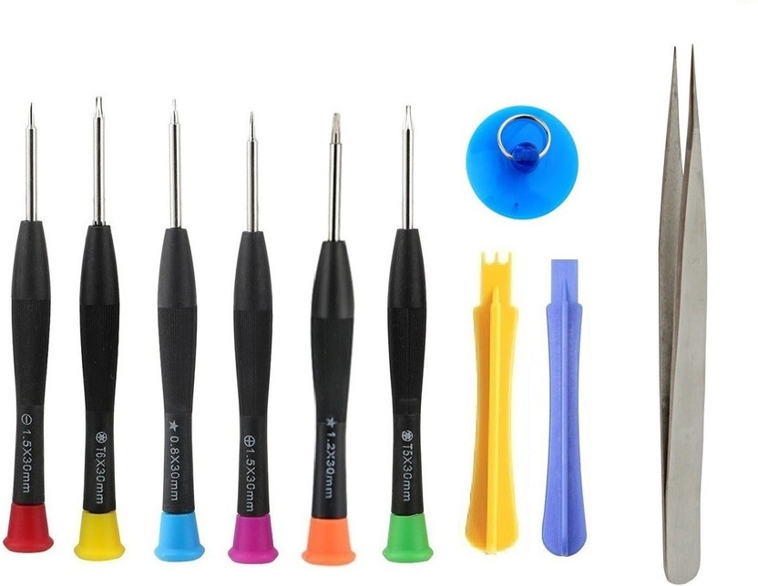 WOWSOME WOWSOME 10 in 1 Professional Cell Phone Screwdriver Set Repair Opening Tool Kit With Tweezer for i6/ 6S/ iPhone 5/ 5S/ Mobile Phone Precision Screwdriver Set(Pack of 1) - Flipkart Deal