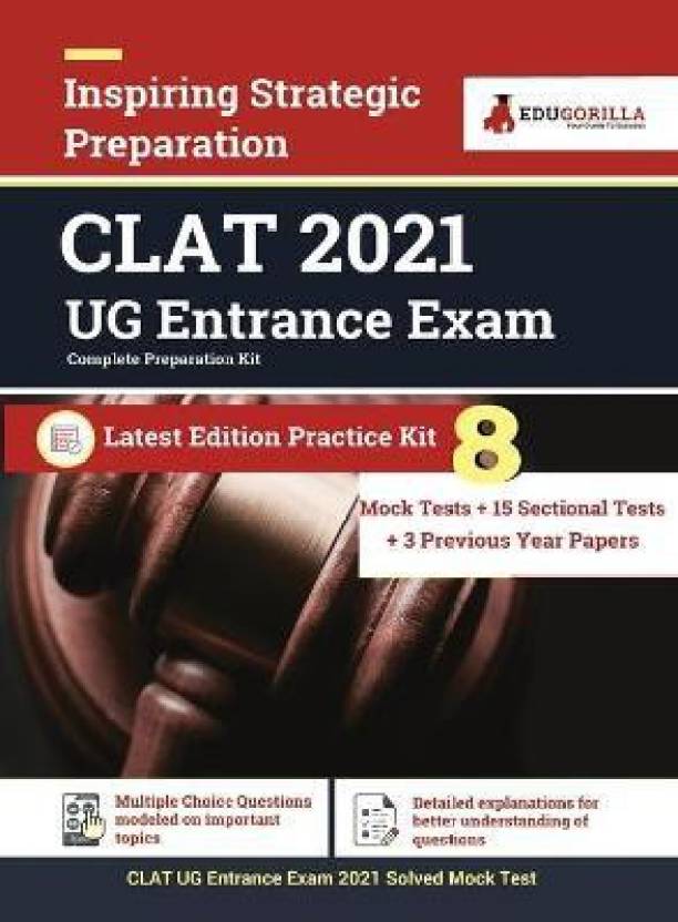 Complete CLAT UG Exam Preparation Book 2021 For UnderGraduate