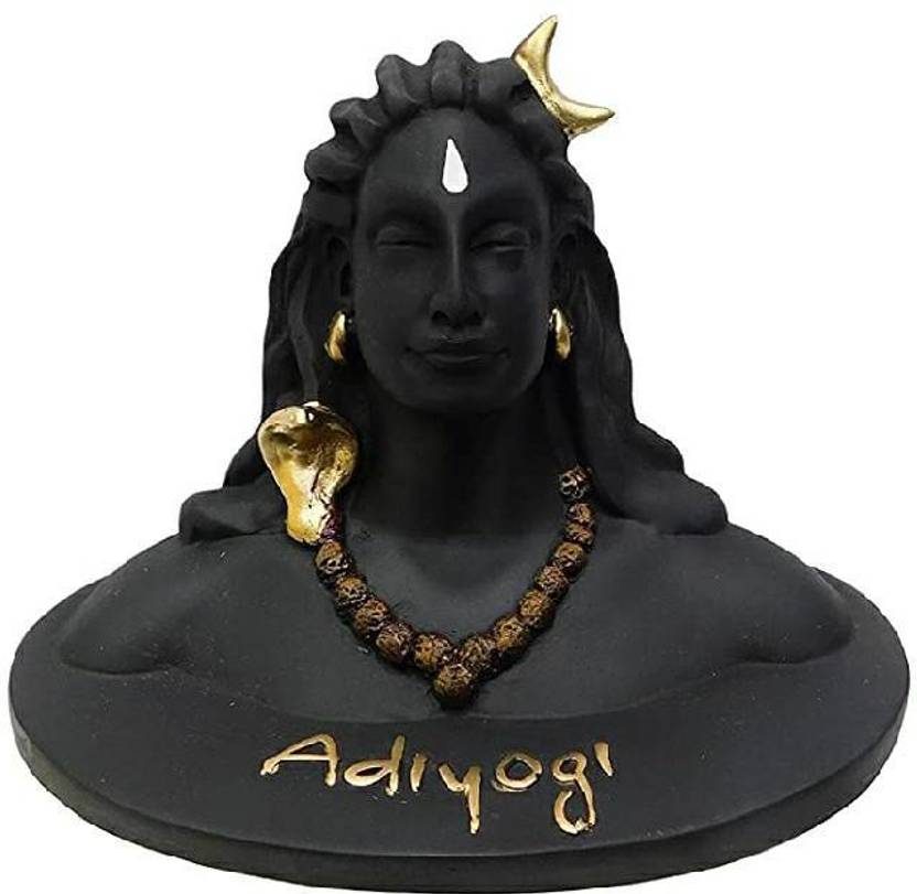 QWEEZER New Lord Adiyogi Shiva Statue for Car Dash Board, Pooja & Gift, Mahadev Murti Decorative