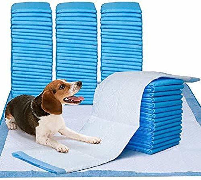 VLASCA Potty Pads,Pee Pad,for Cat, Dog, Puppy, Quick Drying Size: L-60 X H- 90 cm Disposable Dog Diapers(Pack of 1 L)