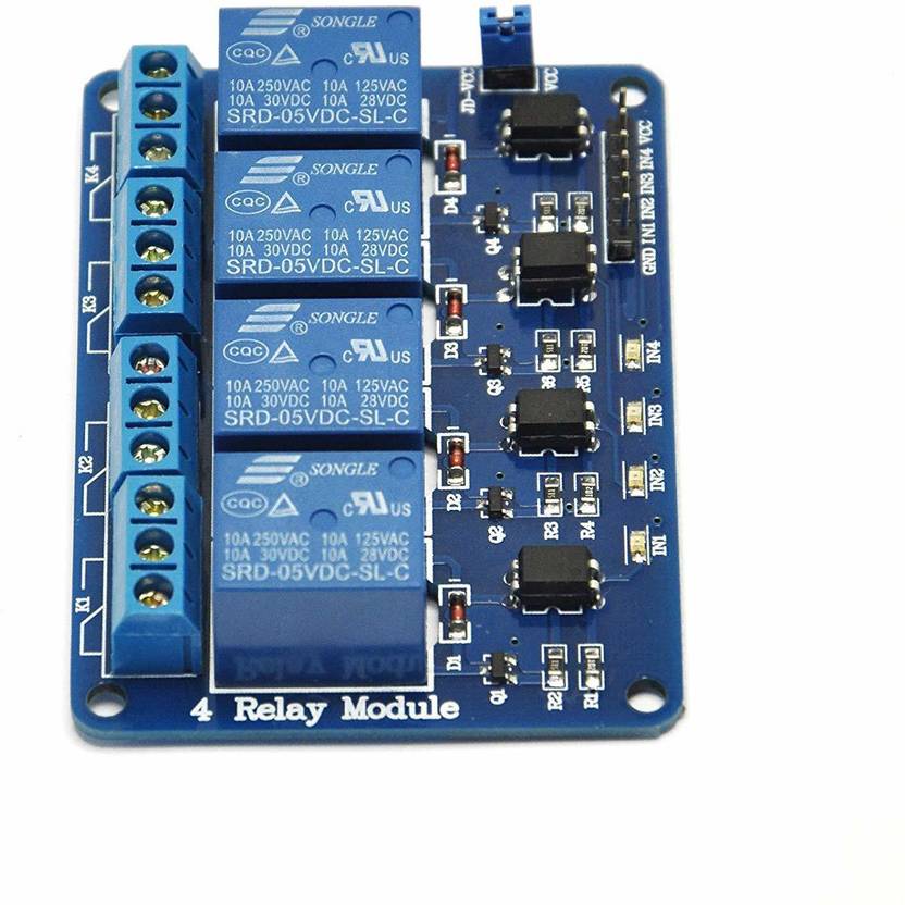 Electrobot 4 Channel DC 5V Relay Module Car ATC Power Module Price in