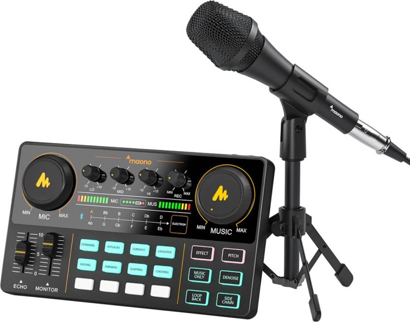 MAONO AU-AM200-S2 Podcast Production Studio with Audio Interface, DJ ...
