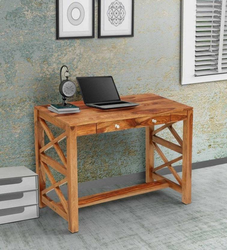 DRYLC FURNITURE Solid Wood Office Table Price in India Buy DRYLC FURNITURE Solid Wood Office