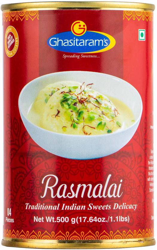 Ghasitaram's Ghaaram Rasmalai Tin 500g Tin Price in India - Buy Ghasitaram's Ghaaram Rasmalai ...