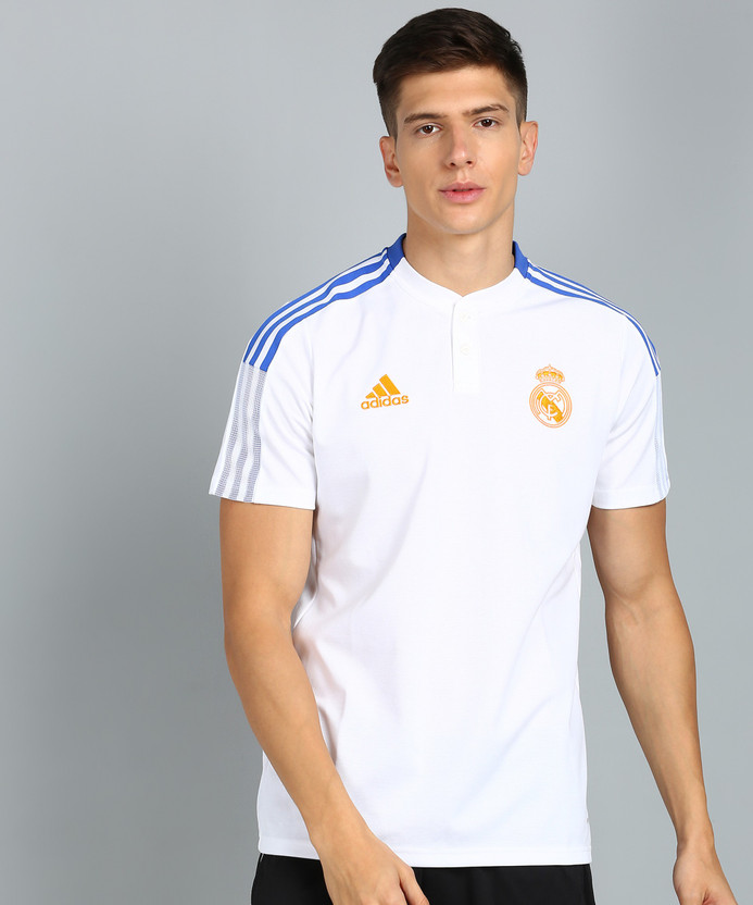 ADIDAS Embroidered Men Mandarin Collar