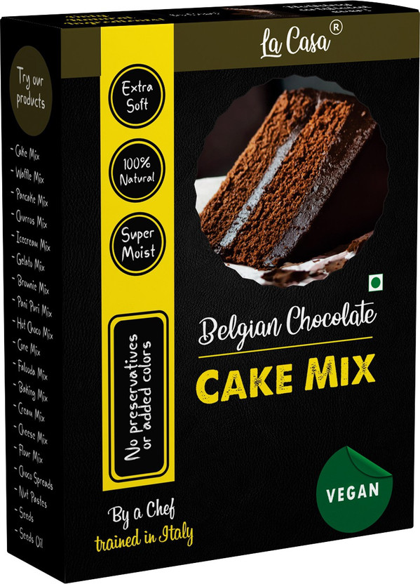 La Casa Belgian Chocolate Eggless Cake Mix 300 g