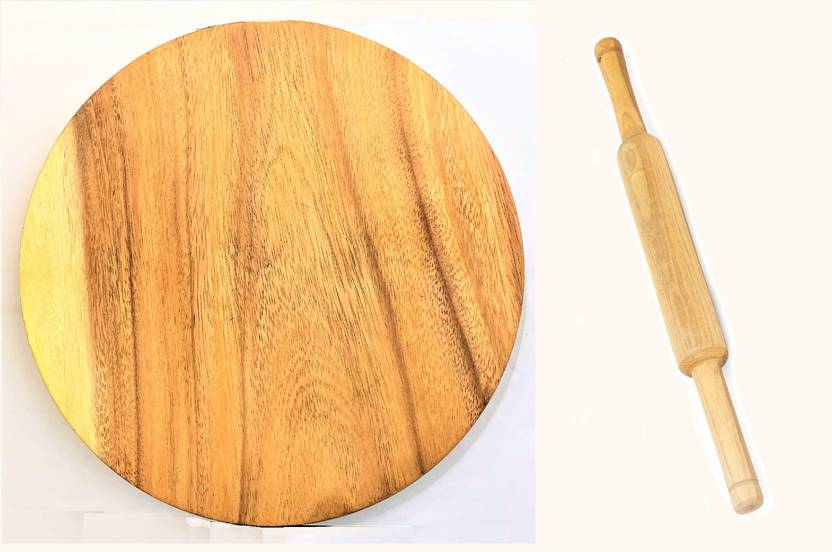 KOO Retails Bengal Chakla & Belan Roti Rolling Board with Pin