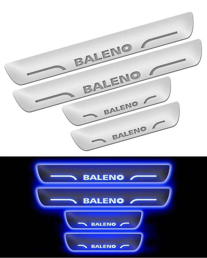 Baleno Car Door Foot Step Led Sill Plate Door Sill Plate Price in India Buy