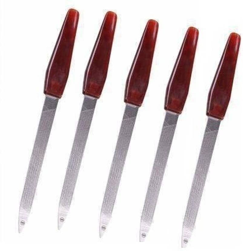 J & F Stainless Steel Nail Filer / Nail Shaper Tool Pack of 5 Price