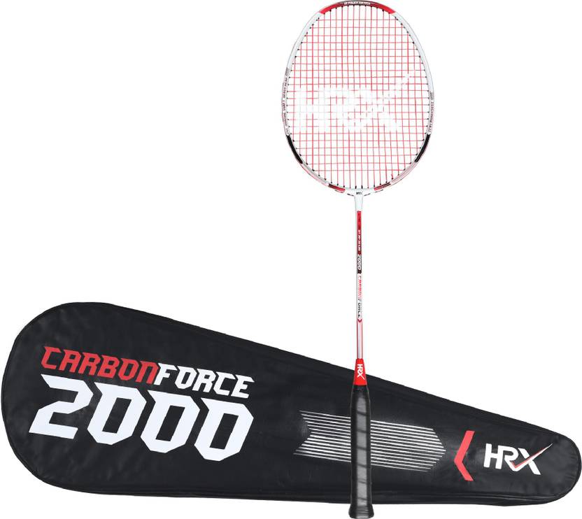 HRX Carbon Force 2000 Red, Grey Strung Badminton Racquet Buy HRX Carbon Force 2000 Red, Grey