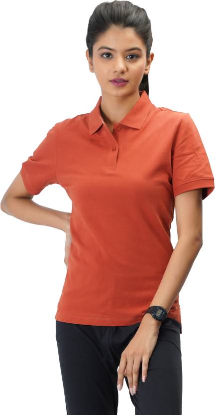Flygtig Derved Kør væk CARBON BASICS Solid Women Polo Neck Orange T-Shirt - Buy CARBON BASICS Solid  Women Polo Neck Orange T-Shirt Online at Best Prices in India | Flipkart.com