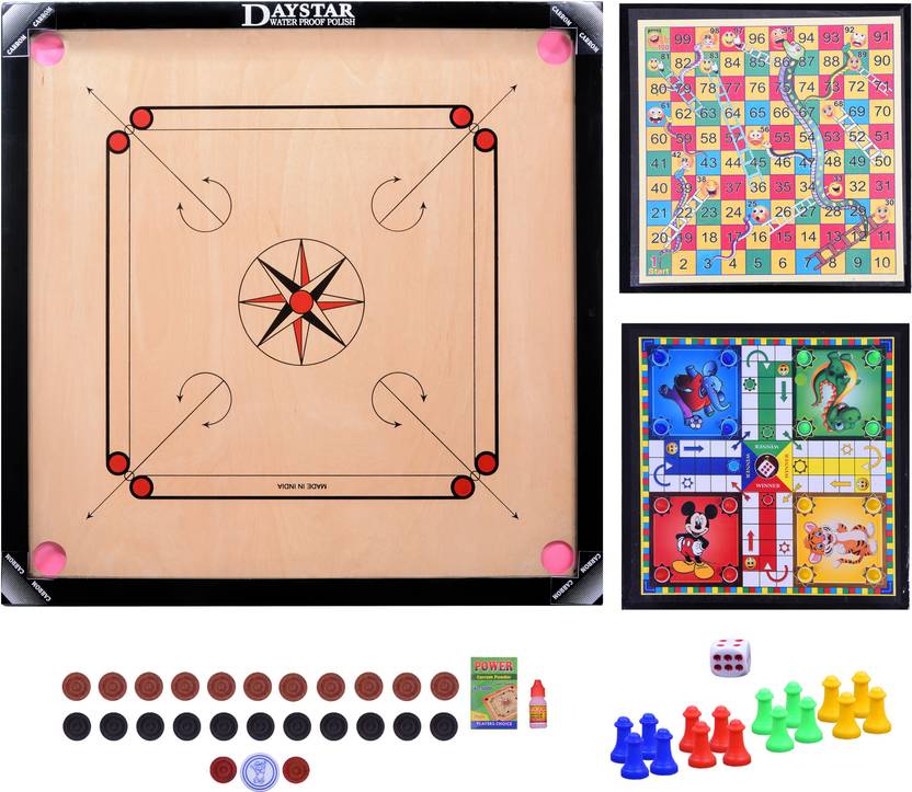 Daystar CARROM BOARD & LUDO SET 32 INCH 30 cm Carrom Board Buy