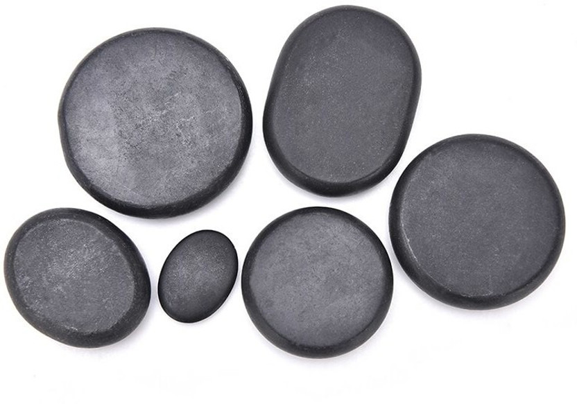 pinkcity pinkcity creation HEALIT-HOT_STONE-S07 Natural Basalt Hot Rocks Stones Massage Set for Professional or Home SPA,Massage Therapy,Relaxing,Healing,Pain Relief (6 PICS) Massager(Black) - Flipkart Deal