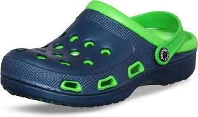 FLITE Men Navy, Green Clogs - Buy FLITE 