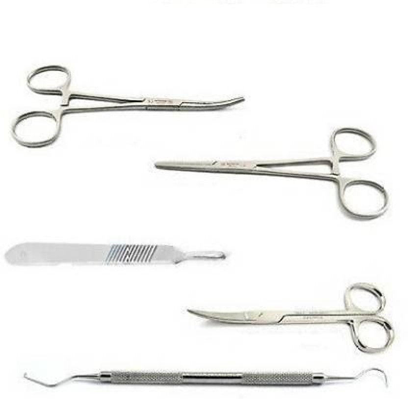 ARINEO 5 PCS. SURGICAL INSTRUMENT SET Utility Forceps Utility Forceps