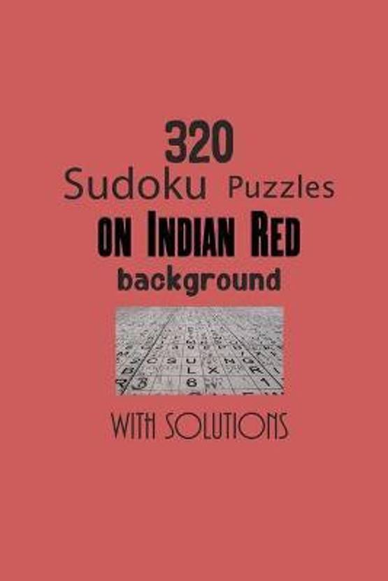 320 Sudoku Puzzles On Indian Red Background With Solutions Buy 320 