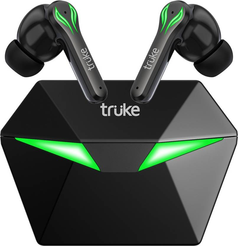 truke BTG1 Earbuds with Game Mode, 48H Playtime, Quad Mic ENC, 13mm