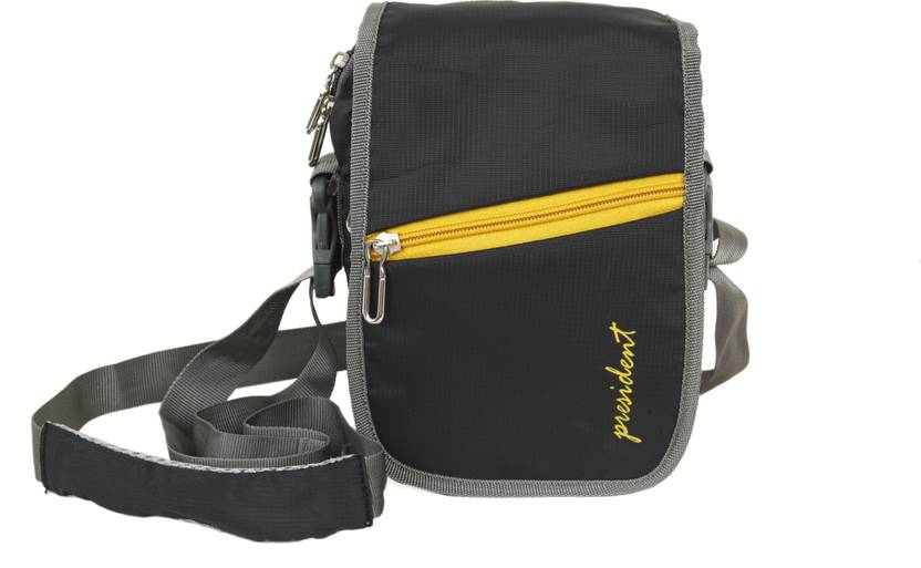 President Black Sling Bag Unisex Messenger Bag Polyester Shoulder Bag