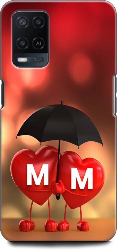 Keycent Back Cover For Oppo A54 Cph2239 M M M Loves M M Name Letter Alphabet Mm Love Hart
