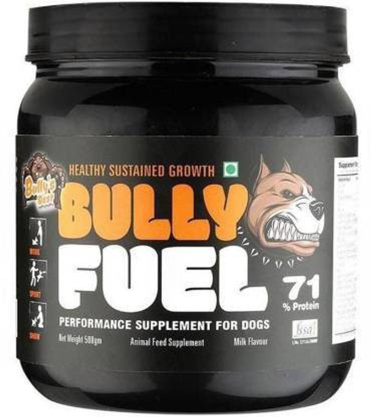 fifozone healthy sustained growth bully fuel for performance supplement for dogs with 71% protein bully,s best to build the strength& size of your dog 500gm Pet Health Supplements(500 g)