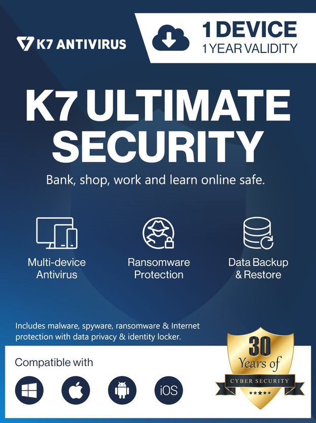 K7 Security Ultimate Security 1 User 1 Year(Voucher)
