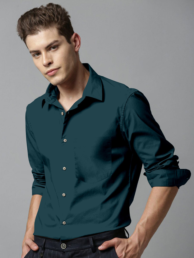 Dark green shirt online Clearance
