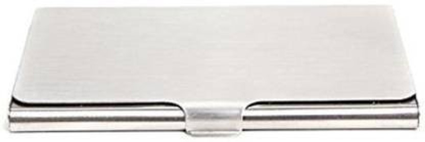yatee jewel collection Exclusive Slim Stainless Steel Debit/Credit ,Ultra Thin Business Credit Card Holder for Men & Women, Stainless Steel Wallet RFID Blocking Slim Metal Case for Travel and Work, Great as a Gift for Your Family or Friends (SILVER)…SET OF 2 6 Card Holder(Set of 2, Silver)