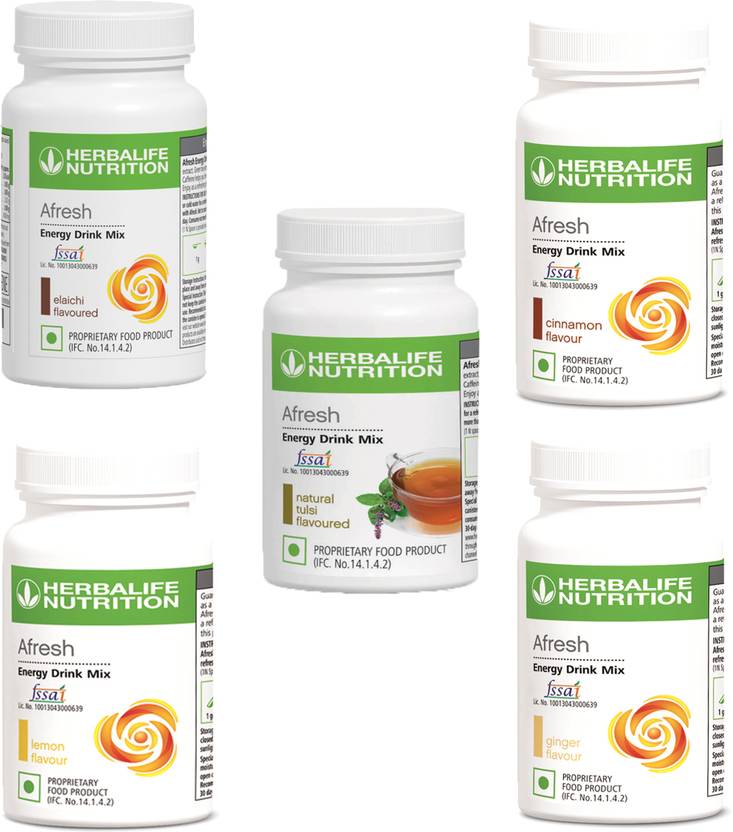 Herbalife Nutrition Afresh Energy Drink Mix ( Elaichi +Lemon + Tulsi