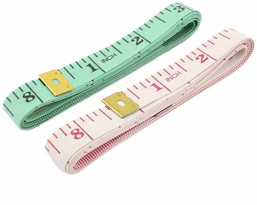 CASHWIN Body Measuring Ruler Sewing Cloth Tailor Measure Flat Tape, 150 cm -2 Pieces Measurement Tape(150 cm)