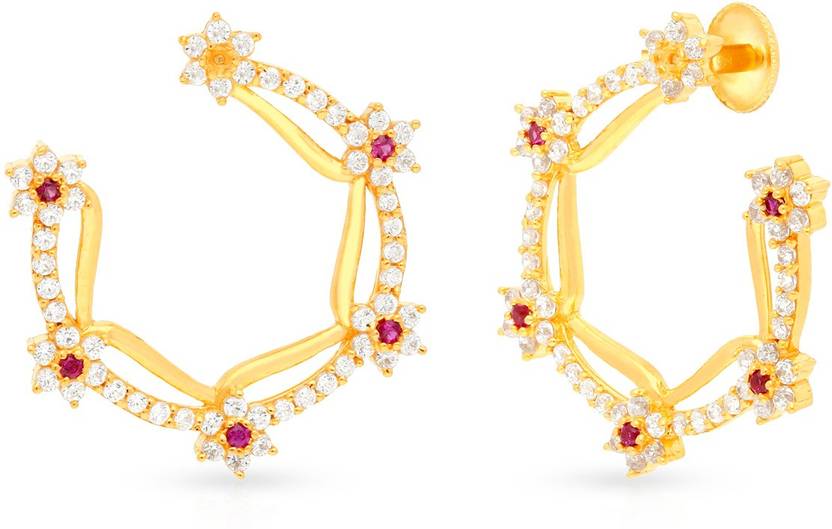 MALABAR GOLD & DIAMONDS Malabar Gold Earring MHAAAAAHOJVP Yellow Gold