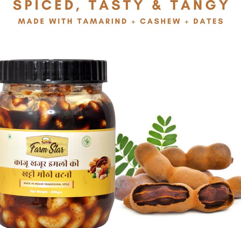 Farm Star Kaju Khajur Imli ki Khatti Mithi Chutney Tamarind Cashew