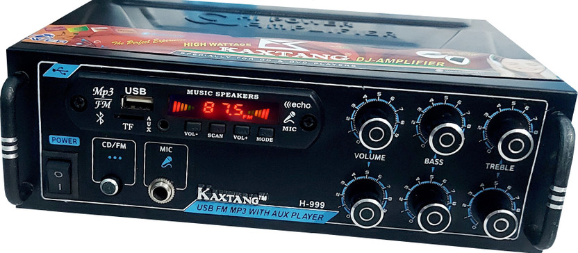 KAXTANG DJ MIC ECHO NEW SERIES DJ remix Amplifier Modify chasis Bluetooth SOLOMAX 4440 DOUBLE IC ABSTRACT VERSION WITH BETTER SOUND QUALITY Full Black Digital Stereo Amplifier BT/MIC/ USB//SD Card /FM /AUX 60 W AV Power Amplifier (Black) 60 W AV Power Amplifier (Black) 60 W AV Power Amplifier(Black)