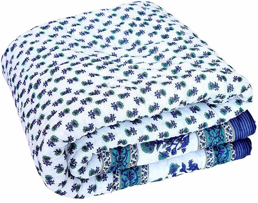 Samradhi Floral Double Quilt for  Mild Winter(Cotton, Multicolor)