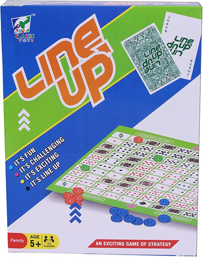 Toyster Line Up Board Game for Kids and Adults Family Card Game Sequence Game Educational