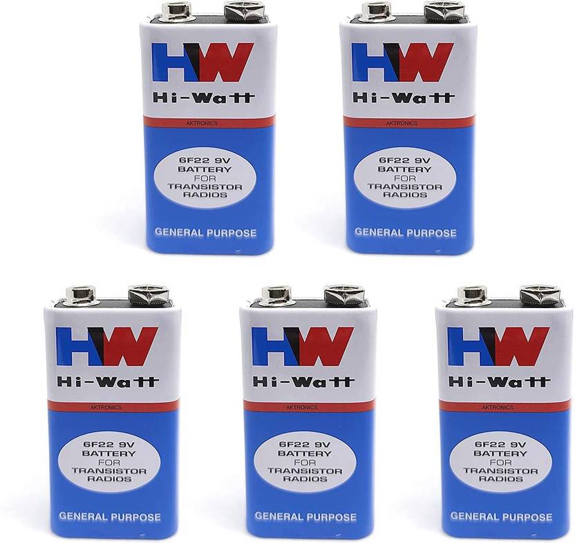 Scriptronics HiWatt 9v Battery Zinc Carbon Battery With Long Life General Purpose Battery For