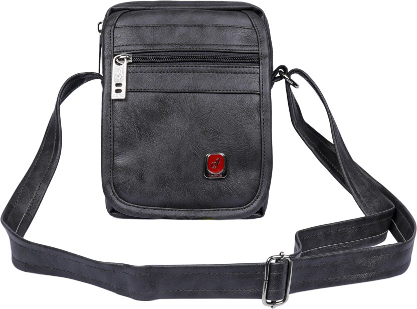 gray crossbody bag