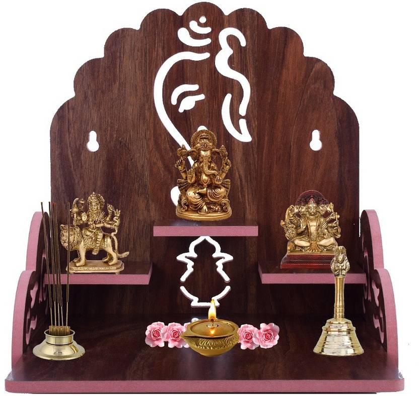 om shree Handmade Beautiful Wooden Temple/ Home Temple/Puja Mandir/Wall