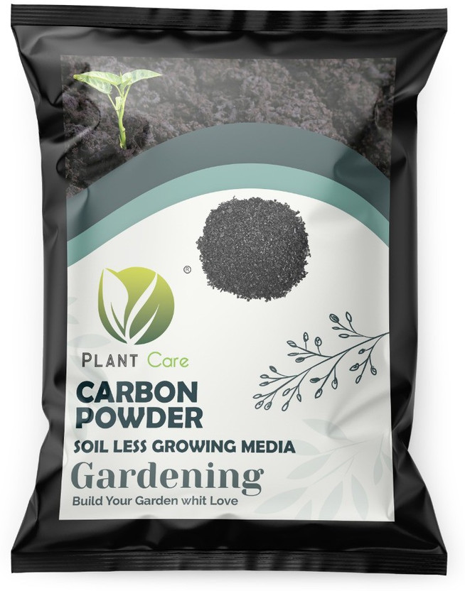 PLANT CARE Activated Horticultural Plant Black Carbon Powder Dust for Terrariums Succulents Cactus Orchid and Ornamental Plants for Lush Vegetables, Flowers and Garden Fertilizer(0.5 kg, Powder)