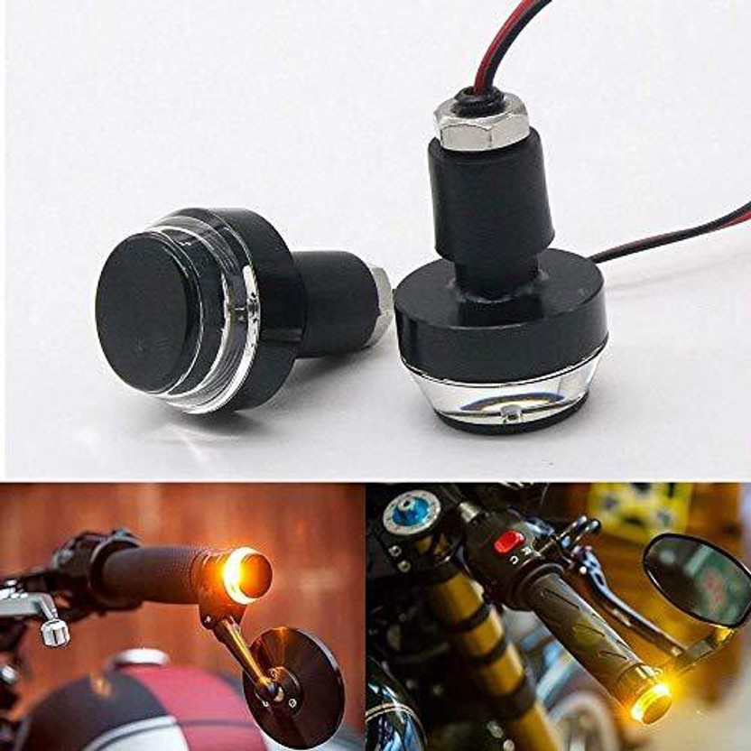 BUABO Side LED Indicator Light for Universal For Bike Universal For Bike(White, Orange)