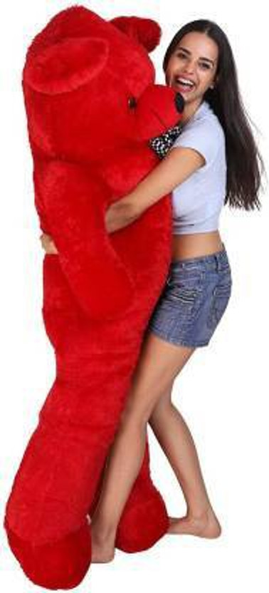 Pocketfriendly Long (Standing) Cute Soft Teddy Bear For Gift & Birthday Party Other  - 89.8 cm(Red)