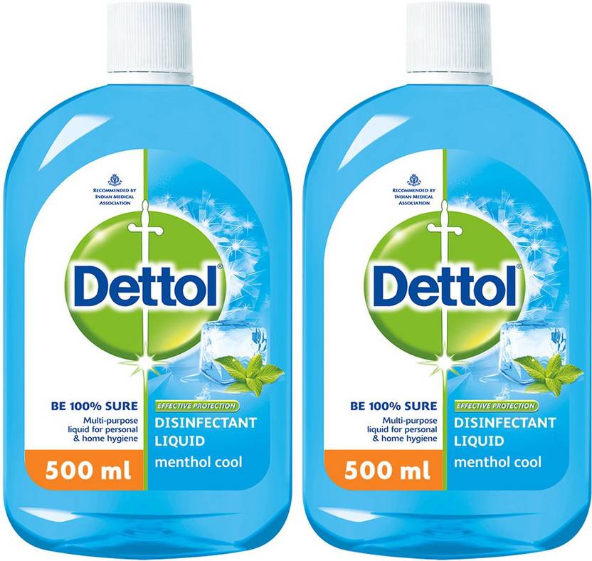 Dettol Disinfectant MultiUse Hygiene Liquid, Menthol Cool 500 ml Antiseptic Liquid Price in