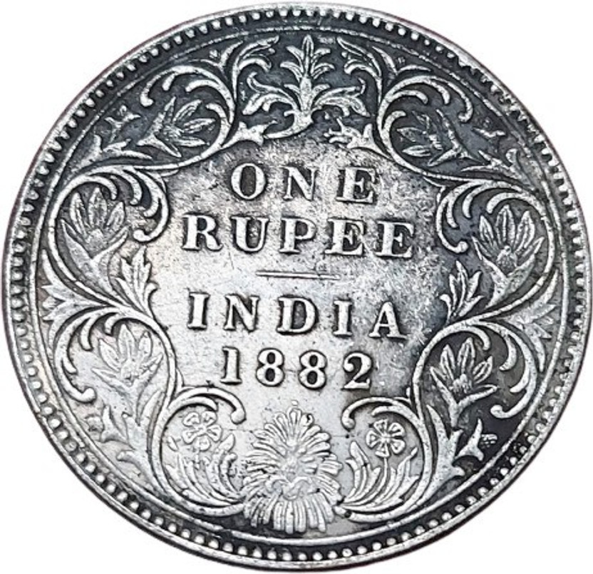 rbf VICTORIA ONE RUPEE SILVAR 1882 COIN VERY VERY RARE COIN Medieval Coin Collection(1 Coins)