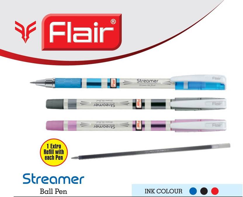 Flair streamer ball pen Clearance