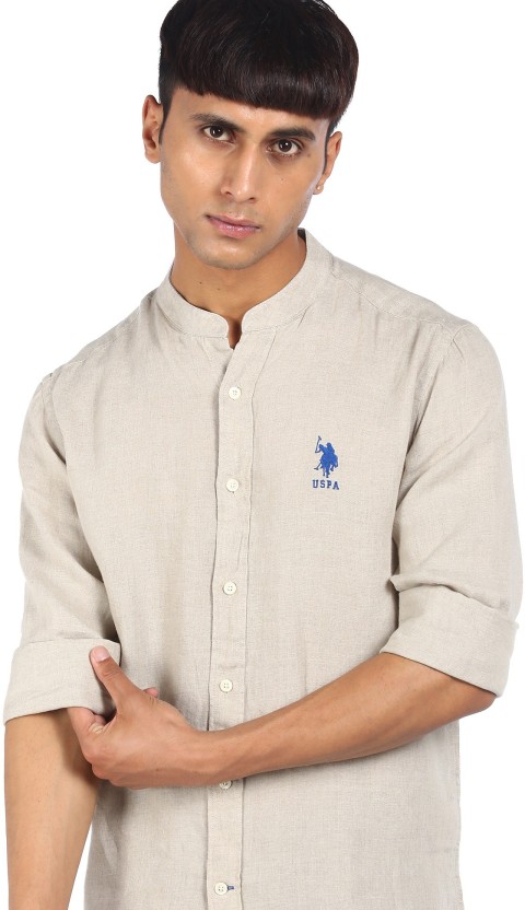 us polo mandarin collar shirts